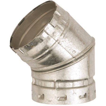 AMERI-VENT Elbow Gas Vent 45 Dgr 2Wal 5In 5E45